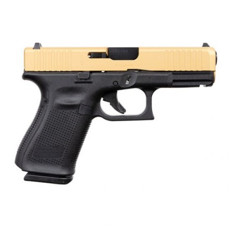 Glock 19 Gen 5 FS 9mm Pistol, Gold Slide - ACG-57031