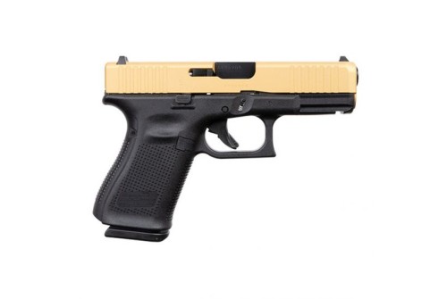 Glock 19 Gen 5 FS 9mm Pistol, Gold Slide - ACG-57031