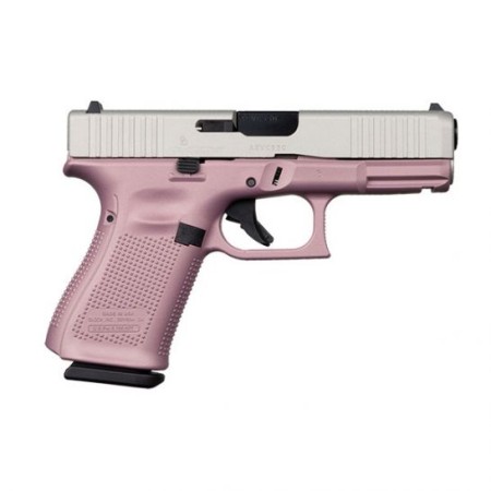 Glock 19 Gen 5 FS 9mm Pistol, Pink/Stainless - ACG-57024