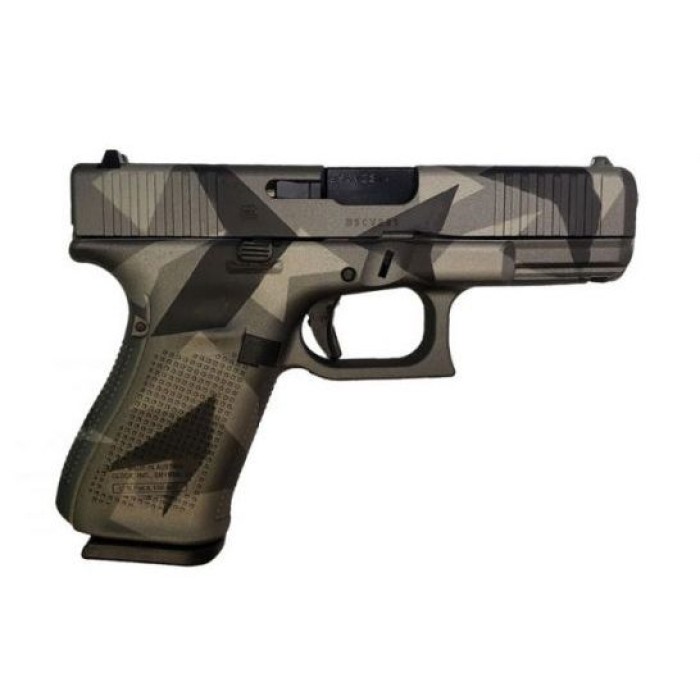 Glock 19 9mm Luger 4in Splinter Cerakote Pistol - 15+1 Rounds