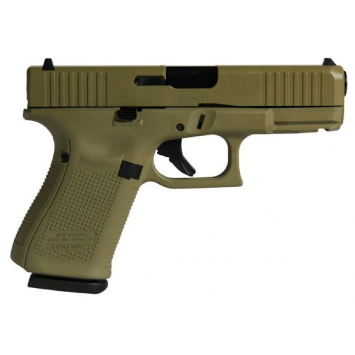 Glock 19 Gen 5 FS US 9mm Pistol, Flat Dark Earth - UA195S203FDE