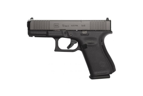 Glock 19 Gen 5 MOS FS 10 Round 9mm Pistol, Black - PA195S201MOS