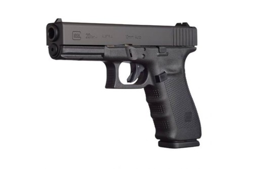 Glock 20 Gen 4 10 Round 10mm Pistol, Black - PG2050201