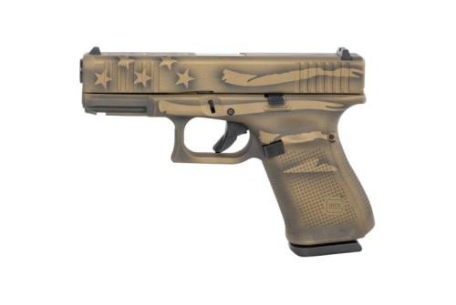 Glock 23 Gen 5 .40 S&W Pistol, Battleworn Bronze Cerakote - UA235S204-BBBWFLAG