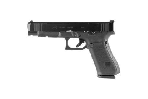 Glock 34 Gen 5 FS MOS 10 Round 9mm Pistol, Black - PA343S101MOS