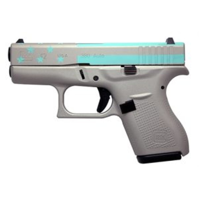 Glock 42 380Acp Blue Flag 6Rd UI4250201BLUEFLAG