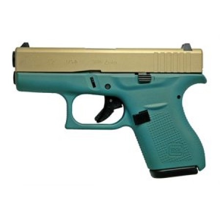 Glock 42 380Acp Green Gold 6Rd UI4250201GREENGOLD