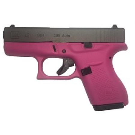 Glock 42 380Acp Pink/Grey 6Rd UI4250201PINKGREY