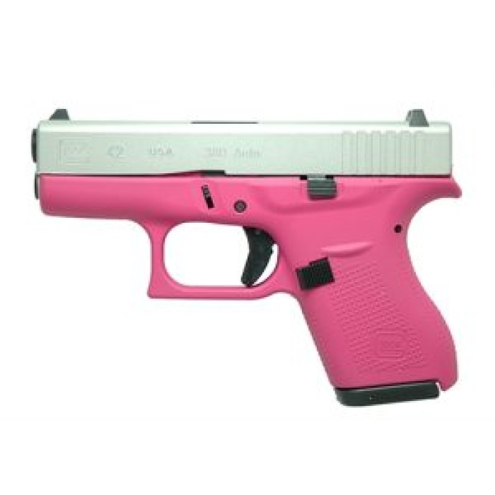 Glock 42 380Acp Pink/Silver 6 UI4250201SIGPINK