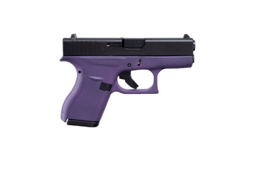 Glock 42 Semi Automatic .380 ACP Pistol, Purple/Black - ACG-00855