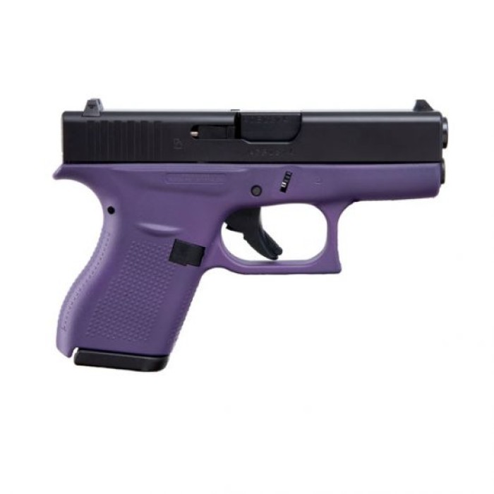 Glock 42 Semi Automatic .380 ACP Pistol, Purple/Black - ACG-00855