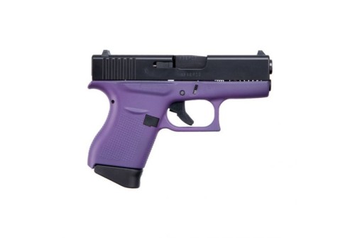 Glock 43 3.39" 9mm Pistol, Purple/Black - ACG-00856