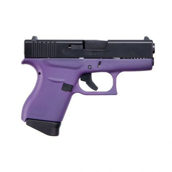 Glock 43 3.39" 9mm Pistol, Purple/Black - ACG-00856