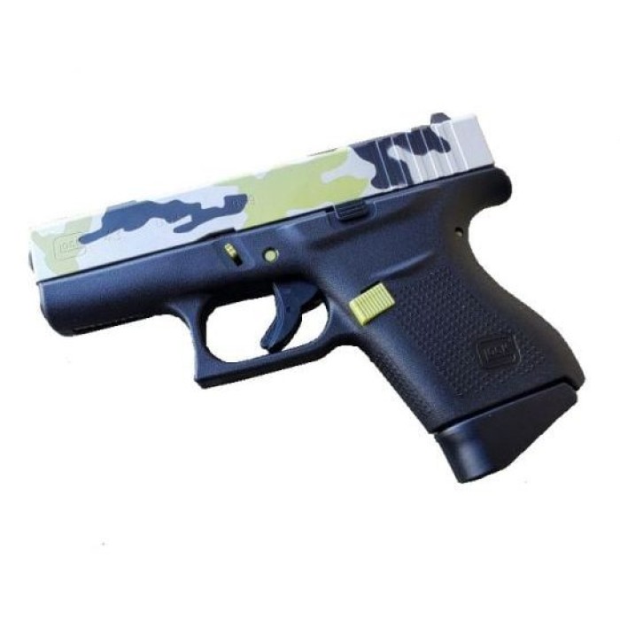 Glock 43 9mm Luger 3.39in Mojito Camo Pistol - 6+1 Rounds