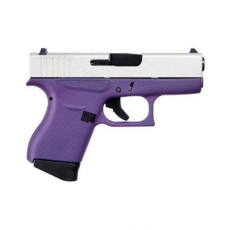 Glock 43 Subcompact 9mm Pistol, Purple Frame - ACG-00853