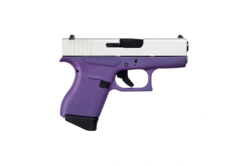 Glock 43 Subcompact 9mm Pistol, Purple Frame - ACG-00853