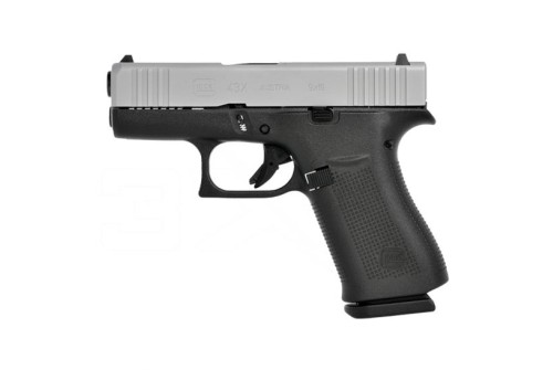 Glock 43X 9mm Subcompact Pistol with Glock Night Sights, Two Tone - PX435SL701