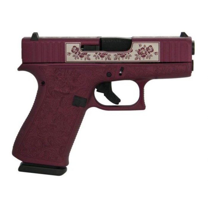 Glock 43X 9mm Pistol, Black Cherry Paisley - PX4350201BCP