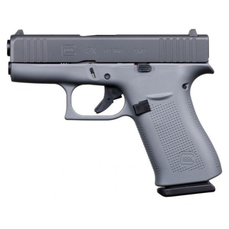 Glock 43X 9mm Pistol, Concrete Gray/Smoke - ACG-57010