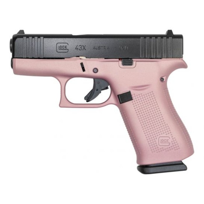 Glock 43X FS 9mm Pistol, Pink/Black - ACG-00870