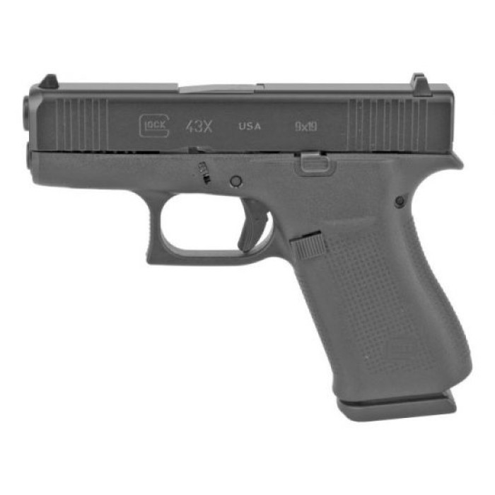 Glock 43X FS Slimline 9mm Pistol, Black - UX4350201