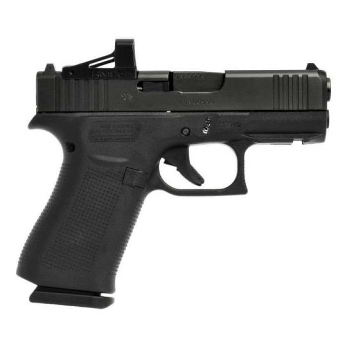 Glock 43X MOS 3.39" 9mm Pistol With Shield Red Dot Sight, Black - UX4350201FRMOSC