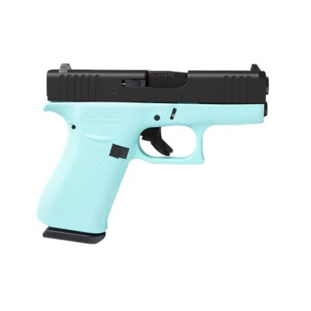 Glock 43X Slimline 9mm Pistol, Robin's Egg Blue - ACG-00866