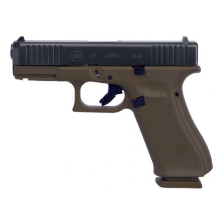 Glock 45 Gen 5 FS 9mm Pistol, FDE/Black - PA455S203DE