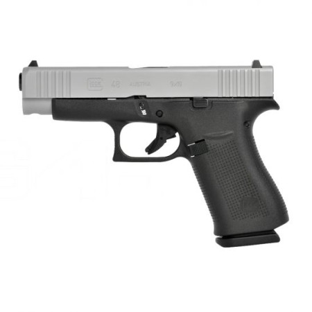 Glock 48 9mm Compact Pistol with Glock Night Sights, Two Tone - PA485SL701