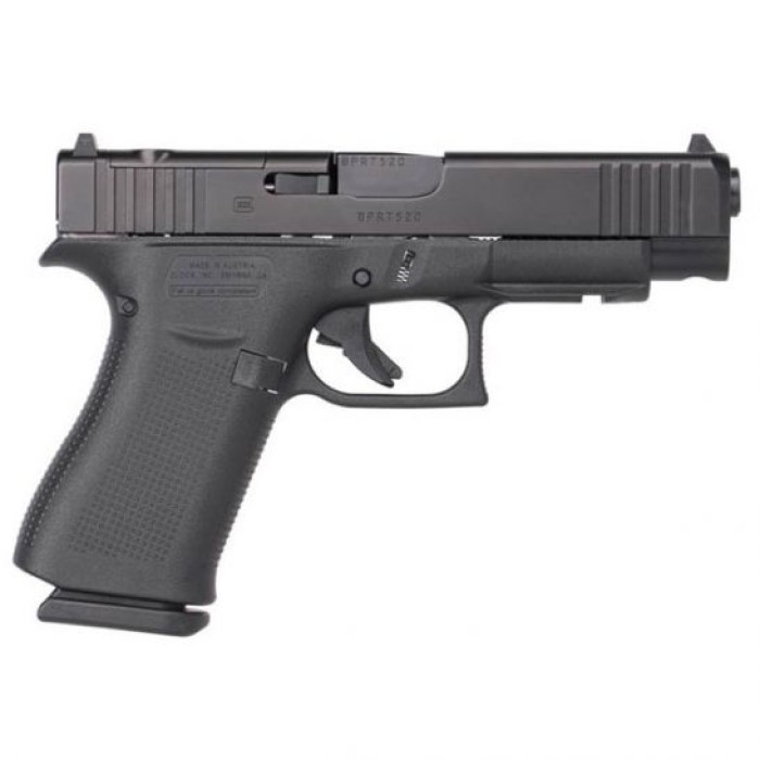 Glock 48 MOS FS 9mm Pistol, Black - UA4850201FSMOS