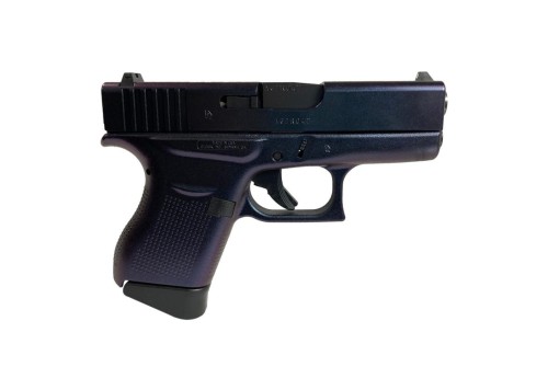 Glock 43 Custom "Mongoose Purple" Subcompact Handgun 9Mm Luger 6Rd Magazines (2) 3.41" Barrel Usa Made UI4350201MG