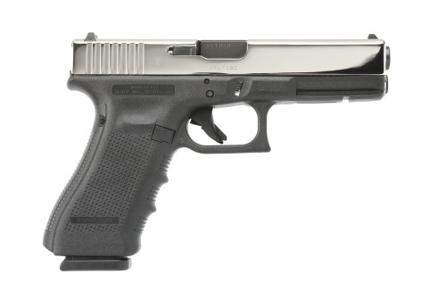 GLOCK 17 GEN4 9MM 4.49" 17RD BLACK/STAINLESS PVD POLISHED