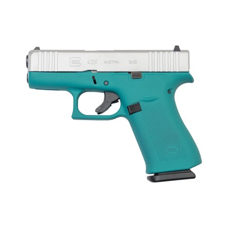 Glock 43X 9mm Luger 3.41in Polar Aztec/Silver Cerakote Pistol - 10+1 Rounds