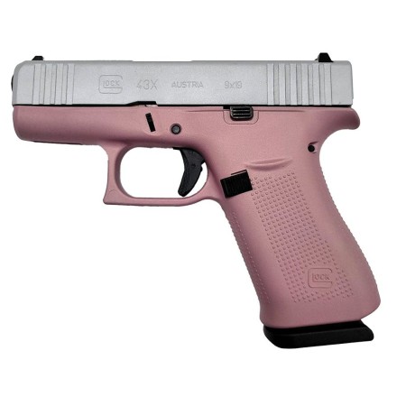 Glock 43X 9mm Luger 3.41in Champagne Cerakote Pistol - 10+1 Rounds