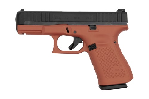 Glock 44 22 Long Rifle 4in Black/Copper Suede Cerakote Pistol - 10+1 Rounds