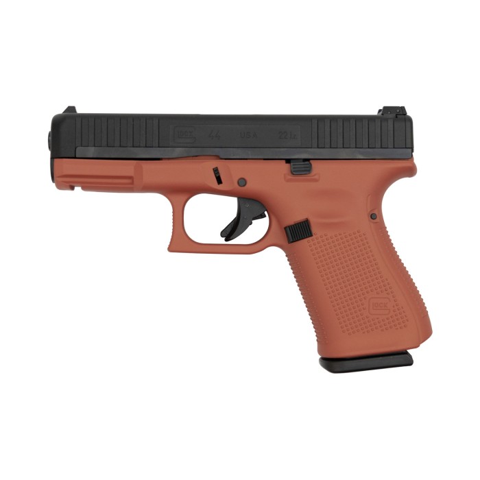 Glock 44 22 Long Rifle 4in Black/Copper Suede Cerakote Pistol - 10+1 Rounds