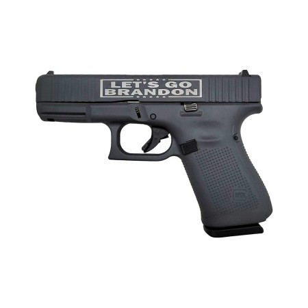 Glock G45 USA 9mm, 4" Barrel, "Let''s Go Brandon", FS, Gray, 17rd