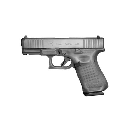 Glock 19 Gen 5 9mm Pistol 4.02" 15rd, Battleworn Gray - PA195S203GBW