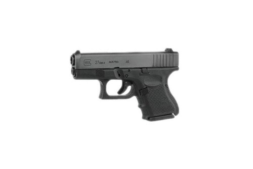 Glock 27 G4 40 S&W 3.43in Black Pistol - 9+1 Rounds