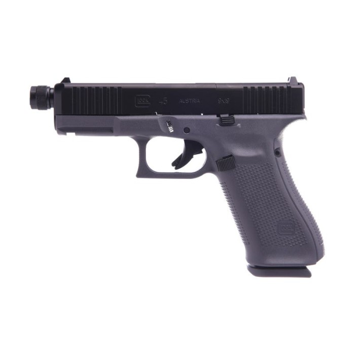 Glock 45 Gen 5 MOS Gray 9mm 4.02" Barrel 17-Rounds Threaded Barrel