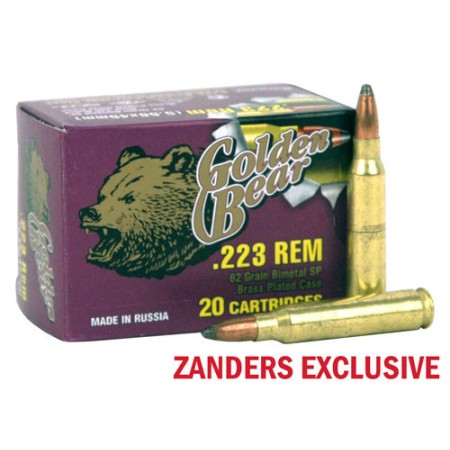 Golden Bear .223 Remington - 62gr. Soft-point 20-pack