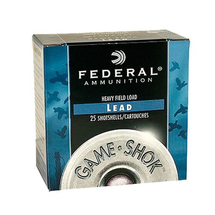 Federal 12ga 2.75" 1-1/8oz #4 u201cGame-Shoku201d Heavy Field Lead Shotshell Ammunition 25rds - H123 4