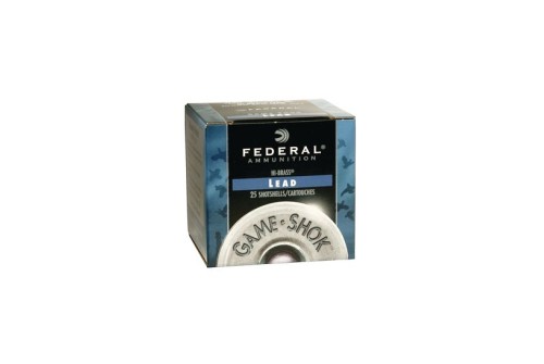 Federal 410ga 2.5" Max 1/2oz #7.5 "Game-Shok" Hi-Brass Lead Shotshells 25rds - H412 7.5