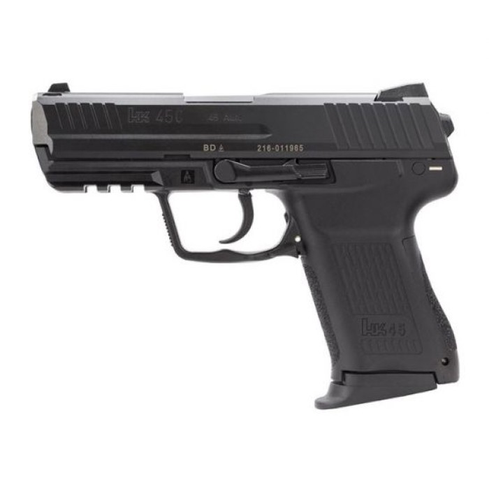 H&K HK45 Compact V7 LEM DAO .45 ACP Pistol, Black - 81000021