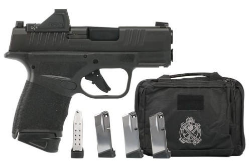 Springfield Armory HC9319BOSPGU24 Hellcat OSP 9mm Luger Gear up 2024 Includes Viridian RFX-11 Green Dot Optic, 11rd(4) 13rd(1) Magazines (Total of 5), Dual Range Bag