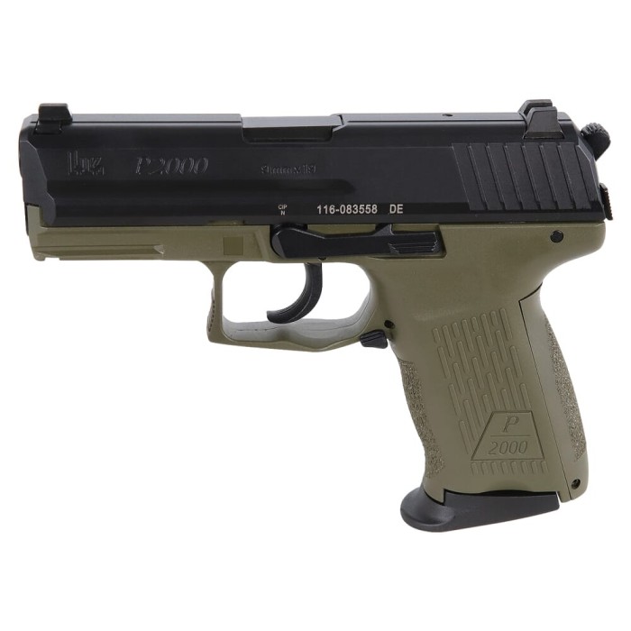 HK P2000 9mm Luger 3.66in Black Cerakote Pistol - 10+1 Rounds