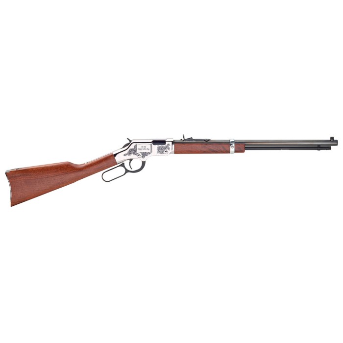 Henry Golden Boy Silver Fathers Day .22 LR/Short, 20" Barrel, Nickel Plated, American Walnut, 16rd/21rd