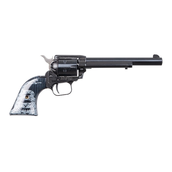 Heritage Rough Rider .22 LR, 6.5" Barrel, Don't Tread On Me, 6rd