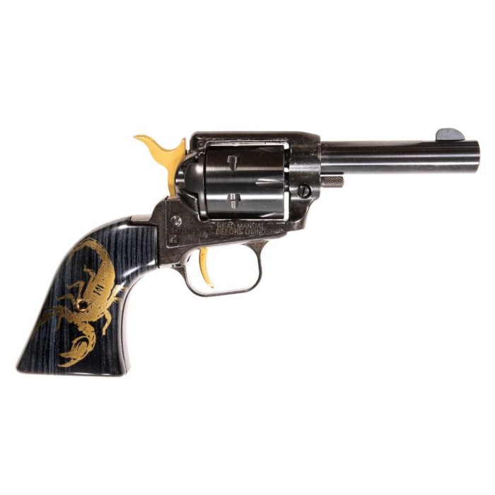 HERITAGE BARKEEP 22LR 3" 6RD IML SCORPION GOLD ACCENT