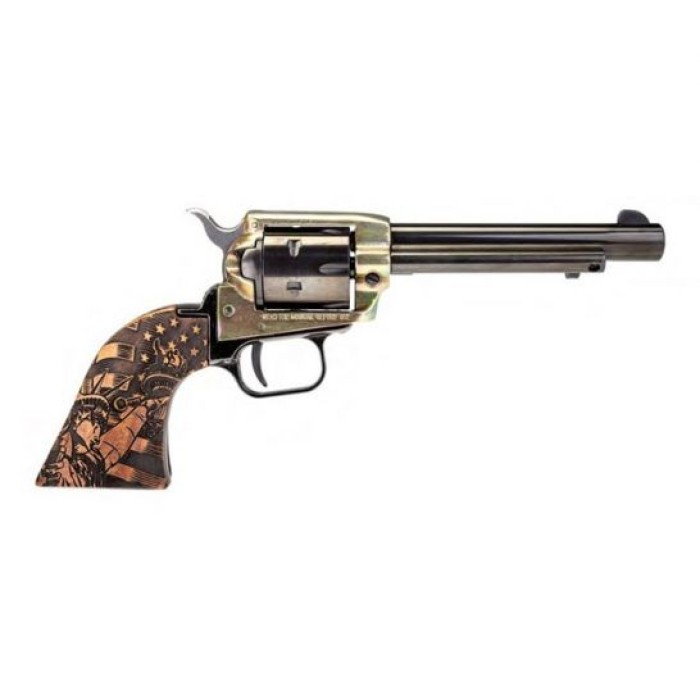 Heritage Rough Rider 6 Round 4.75" Single Action .22 LR Revolver, Liberty - RR22CH4WBRN13